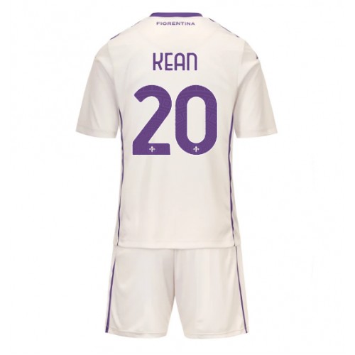 Fiorentina Moise Kean #20 Replica Away Stadium Kit for Kids 2025-26 Short Sleeve (+ pants)